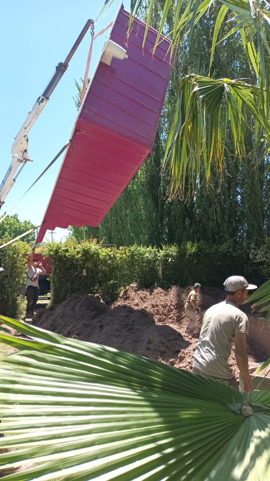 Colocación de piletas